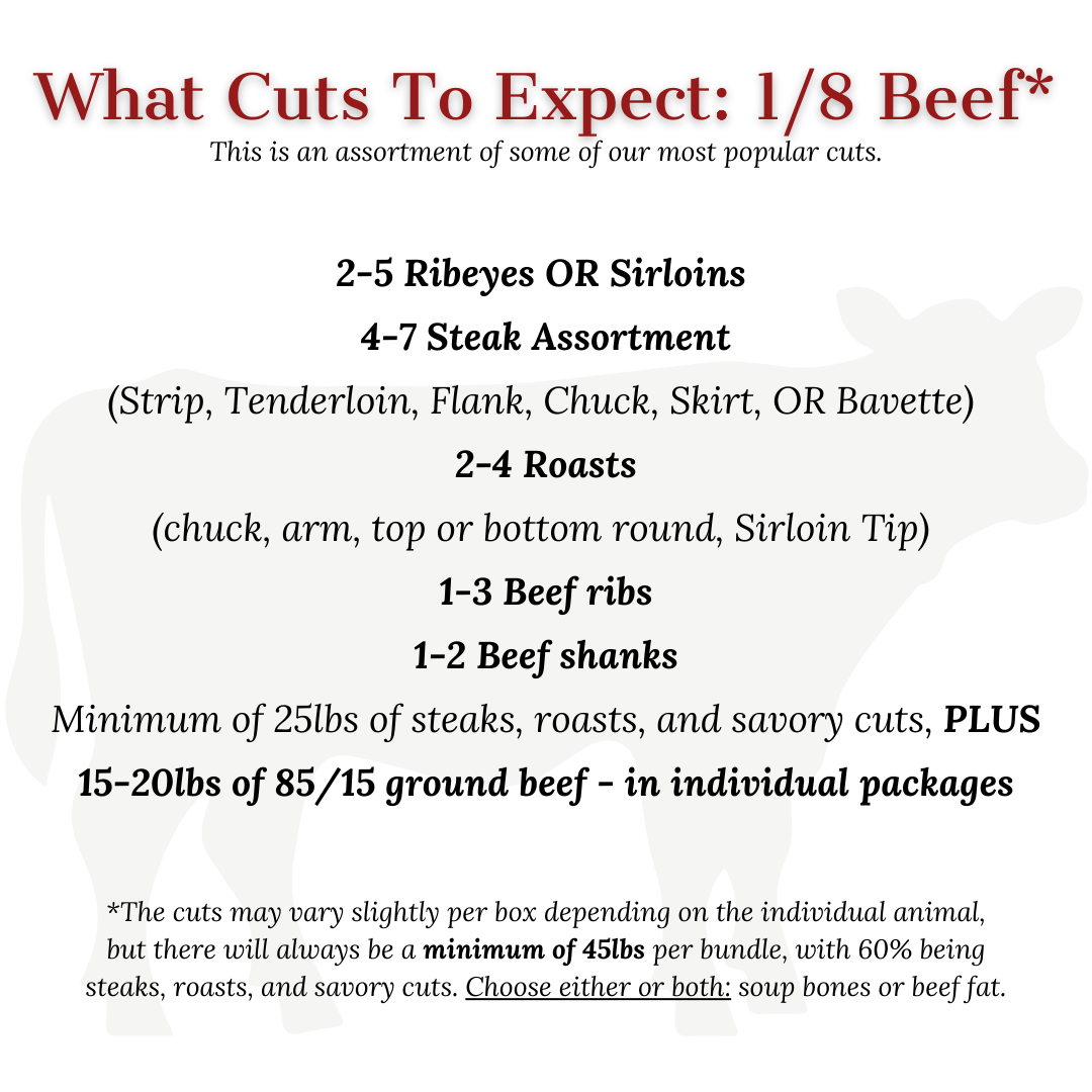 Eighth Share Beef - DEPOSIT